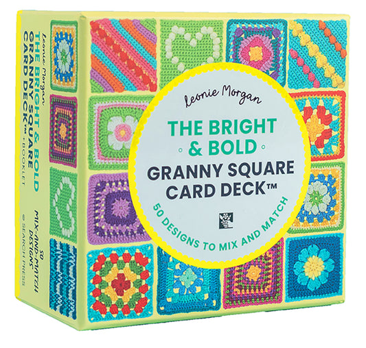 Bright and Bold Crochet Granny Square Card Deck by Leonie Morgan