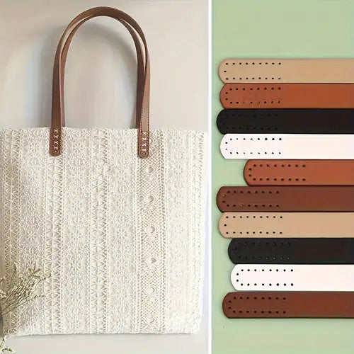 Faux Leather Bag Handles (Pair)