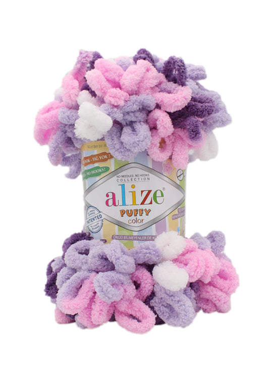 Alize Puffy Colour Finger Knitting 6305 Purple/Pink