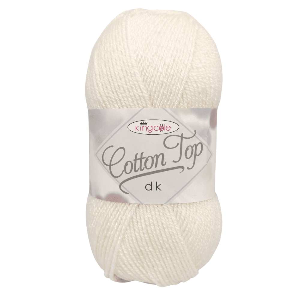 King Cole Cotton Top 4215 White 100g