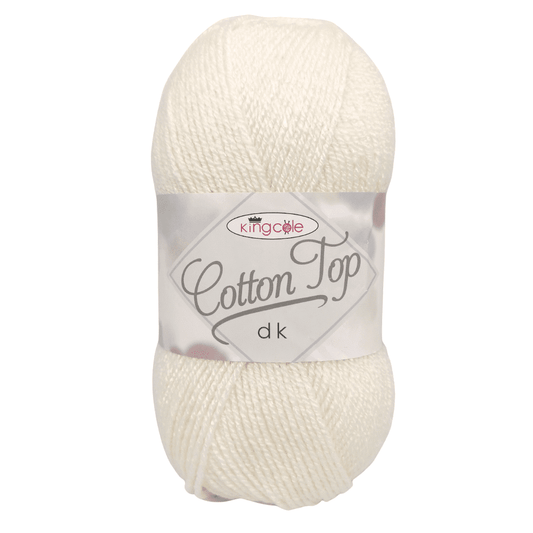 King Cole Cotton Top 4215 White 100g