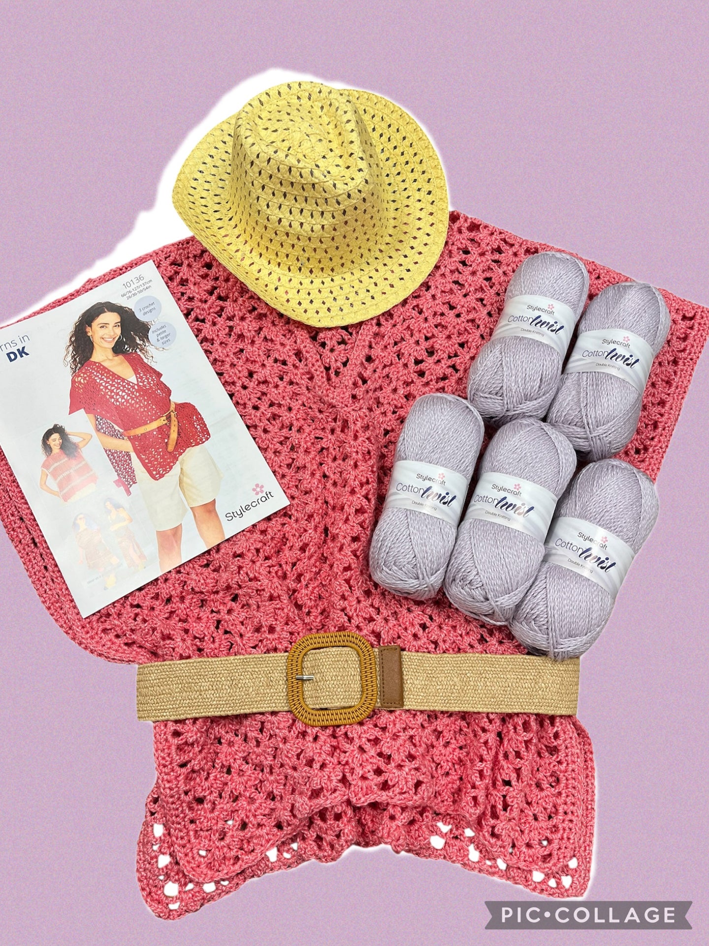 Crochet Beach Cover-Up Pattern And Yarn Kit