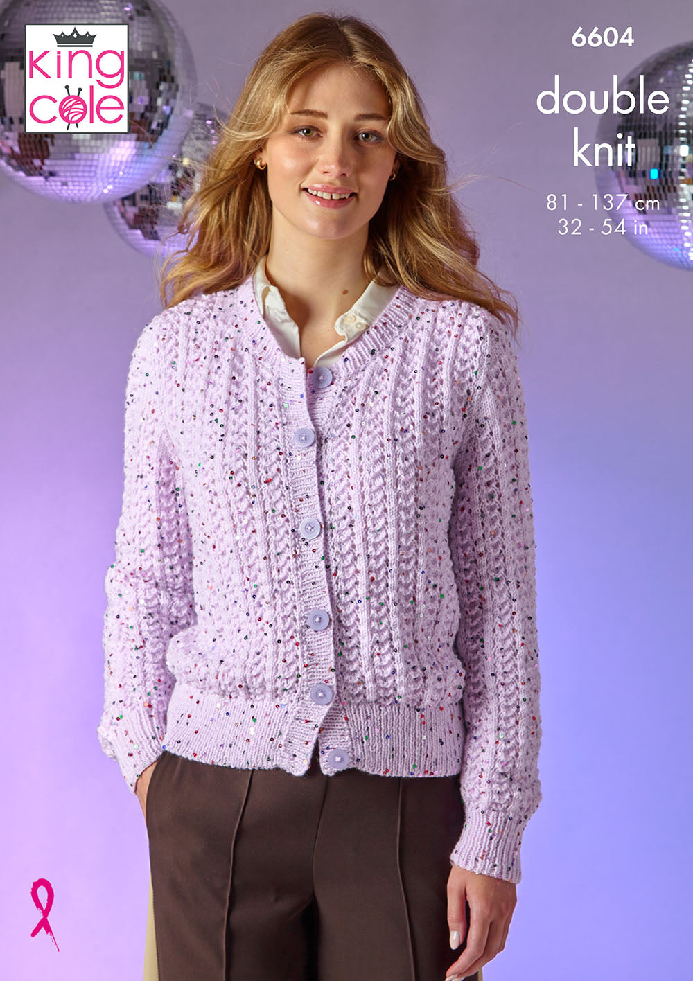 King Cole Dazzle Dk Pattern 6604 Knitted Garments