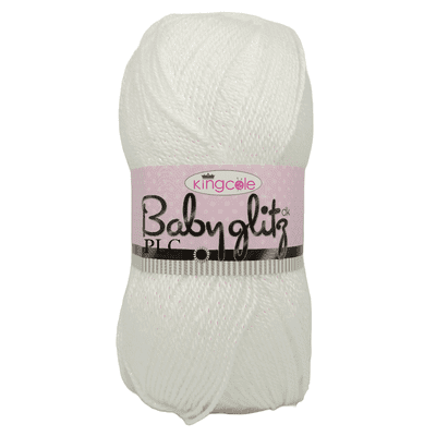 King Cole Baby Glitz Dk 483 Diamond White 100g