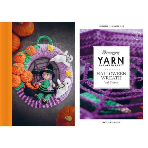 Scheepjes Yarn The After Party #76 Halloween Wreath Crochet Pattern