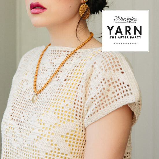 Yarn- The After Party #149 Gentle Breeze Filet Top (Crochet)