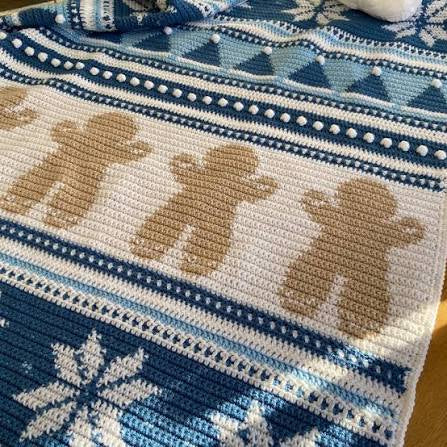 Christmas Eve Wishes Blanket Kit, Made By Anita