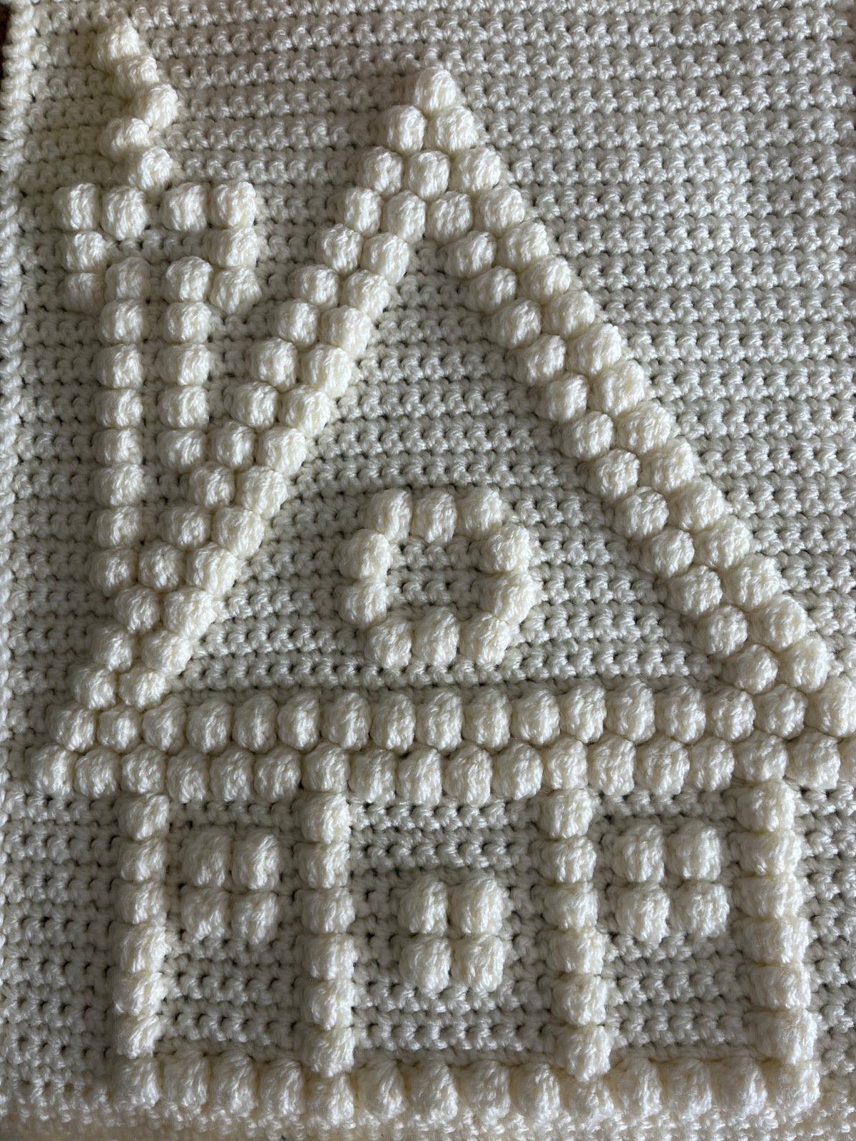 Christmas Crochet Bobble Blanket Yarn Kit and Pattern