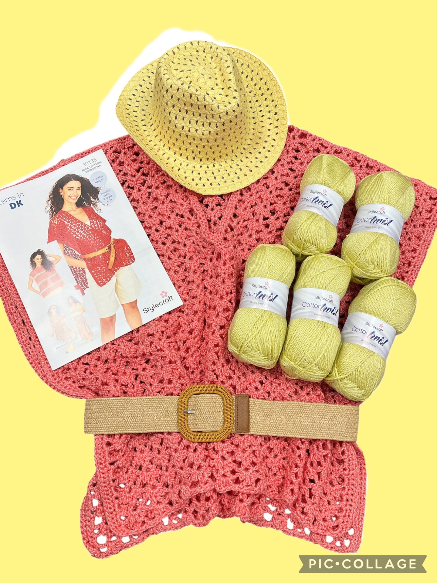 Crochet Beach Cover-Up Pattern And Yarn Kit