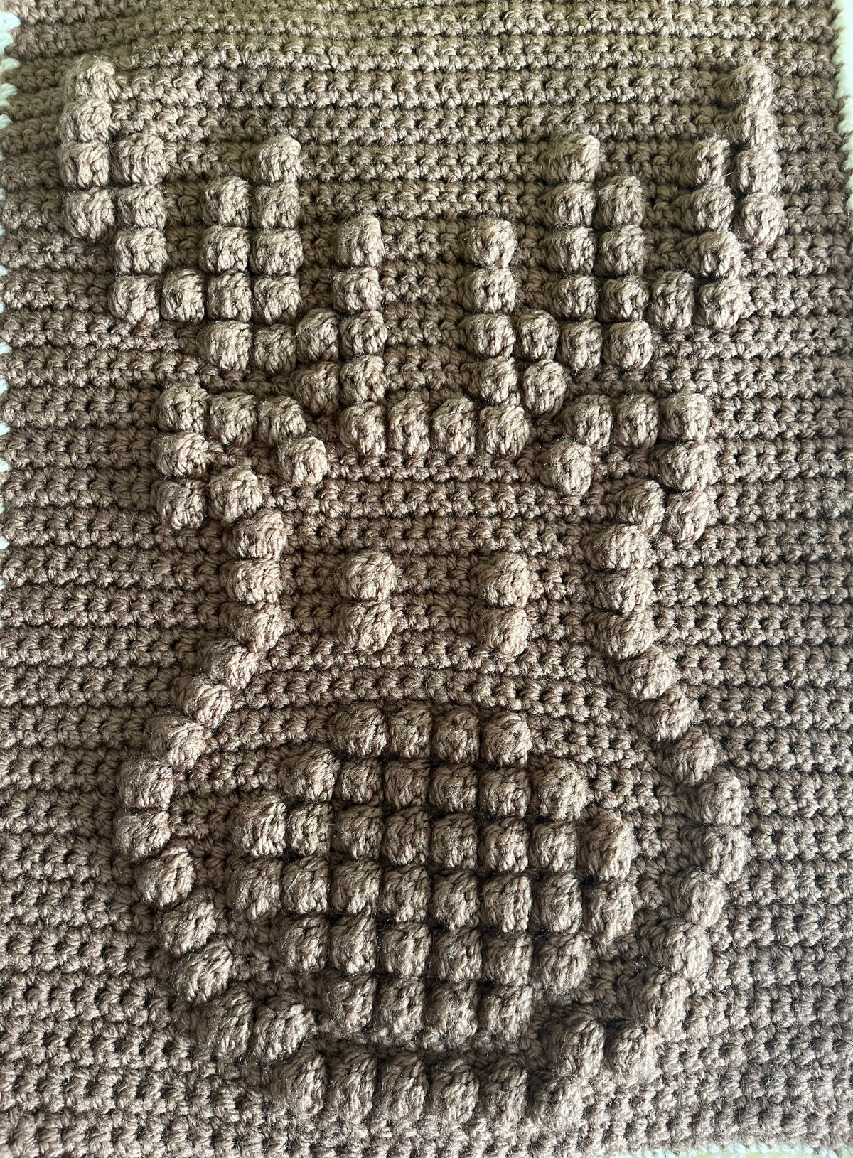 Christmas Crochet Bobble Blanket Yarn Kit and Pattern