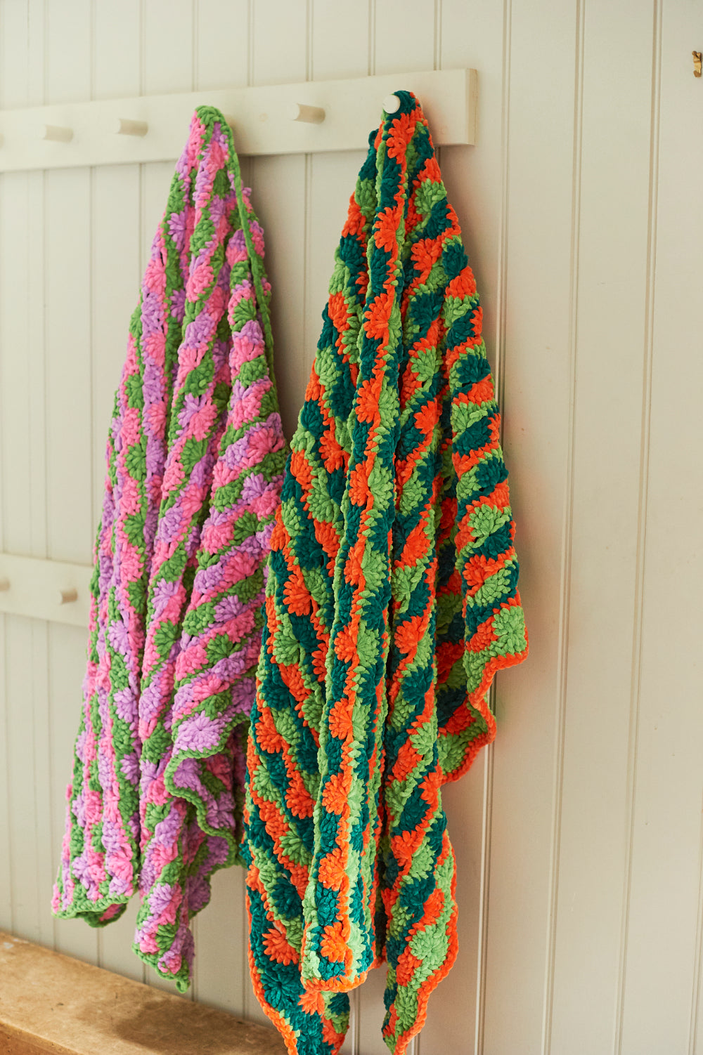 Stylecraft Chenille Chunky Pattern 10248 Crochet Blankets