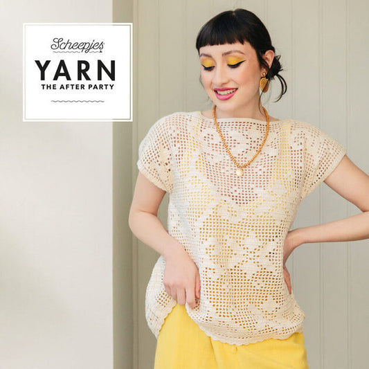 Yarn- The After Party #149 Gentle Breeze Filet Top (Crochet)