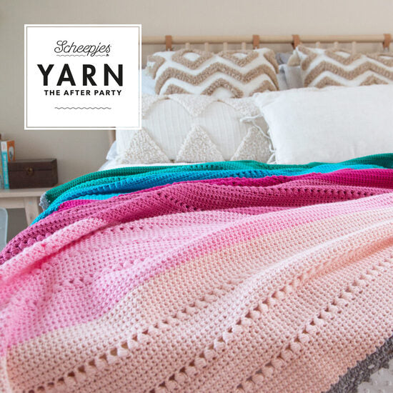 Yarn- The After Party #201 Sugar Pop Throw Organicon (Crochet)