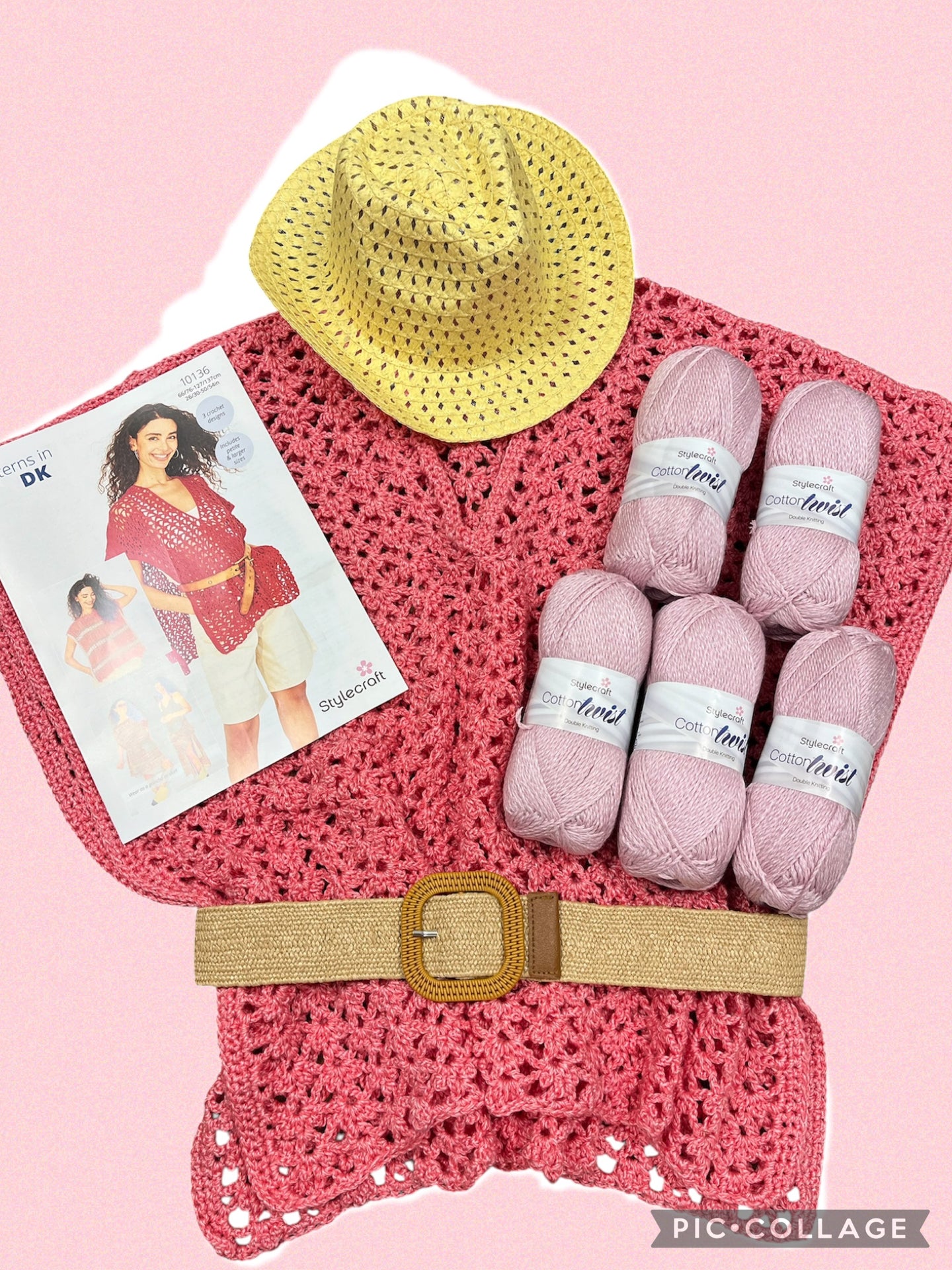 Crochet Beach Cover-Up Pattern And Yarn Kit