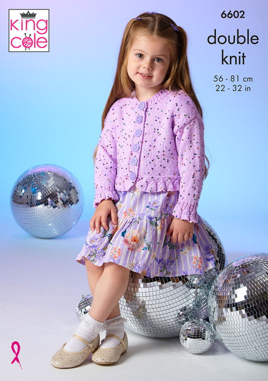 King Cole Dazzle Dk Pattern 6602 Child’s Garments