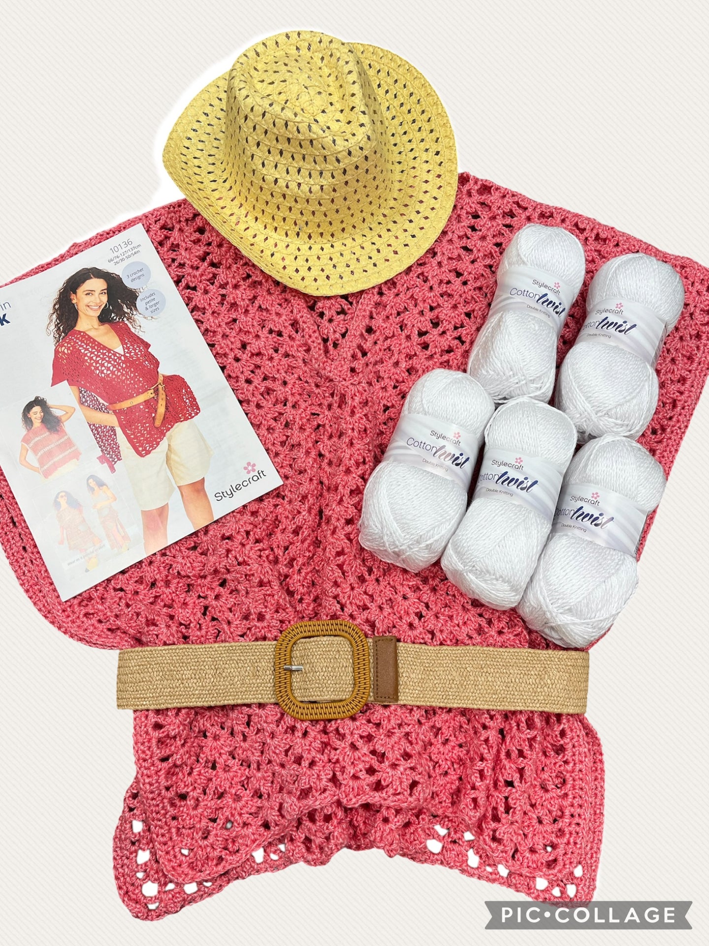 Crochet Beach Cover-Up Pattern And Yarn Kit