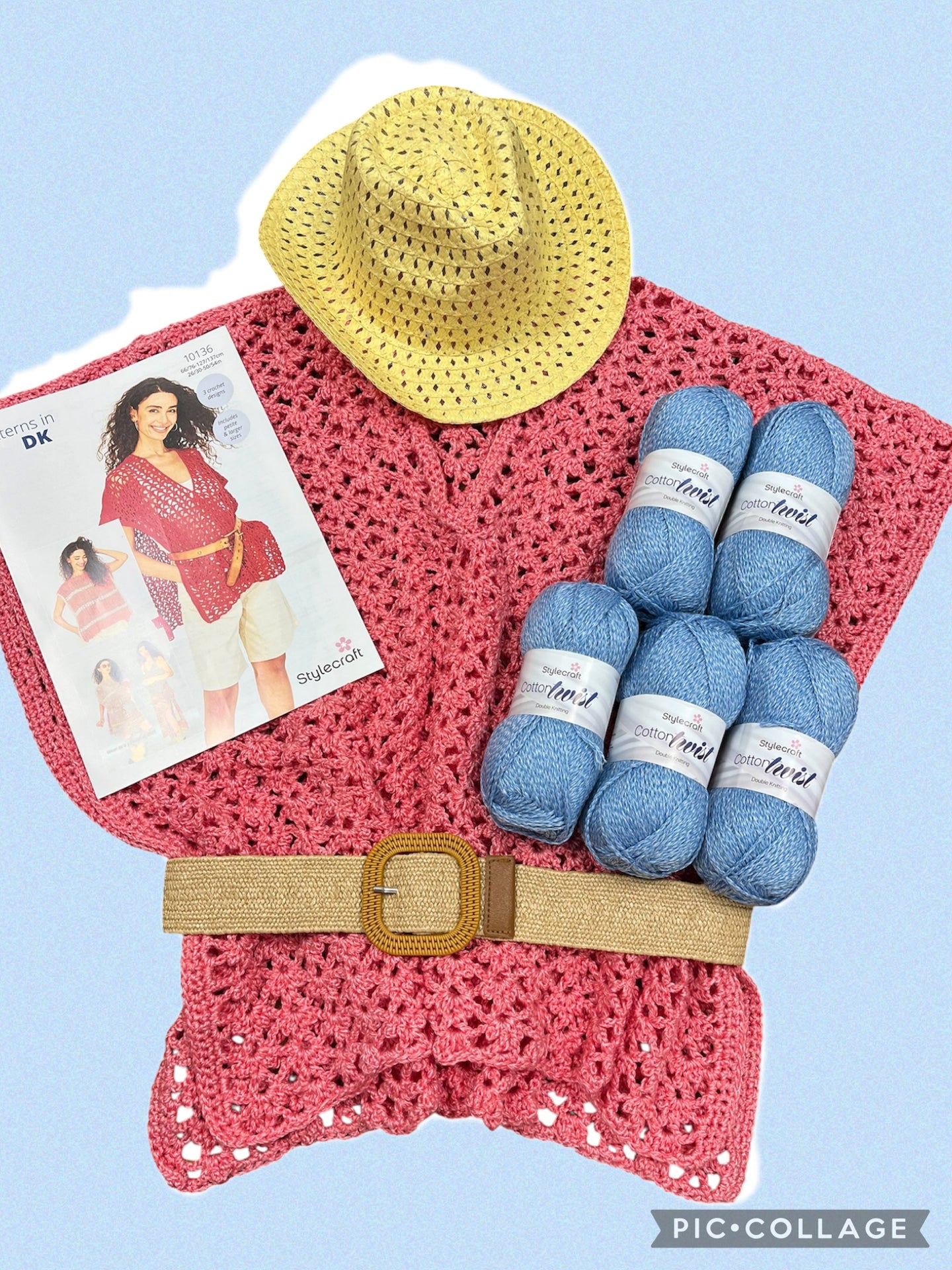 Crochet Beach Cover-Up Pattern And Yarn Kit