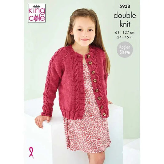 King Cole Pattern 5938 Dk Cardigan Pattern