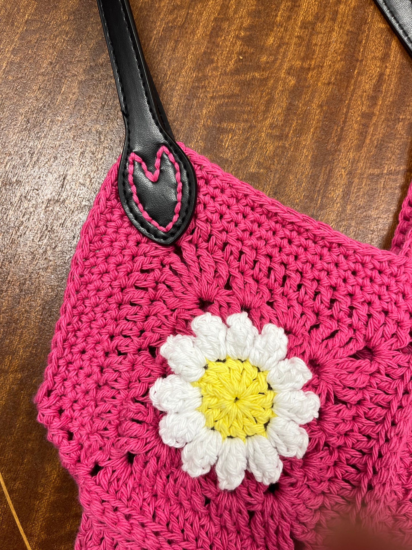 Crochet Daisy Granny Square Bag, Yarn Kit and Pattern!