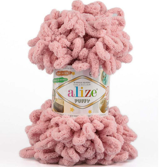 Alize Puffy Finger Knitting 161 Powder Pink