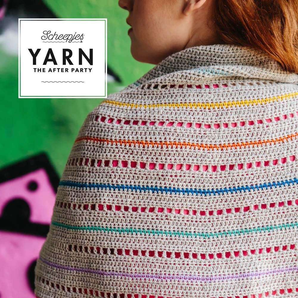 Yarn-The After Party #132 Rainbow Interrupted Shawl (Crochet)