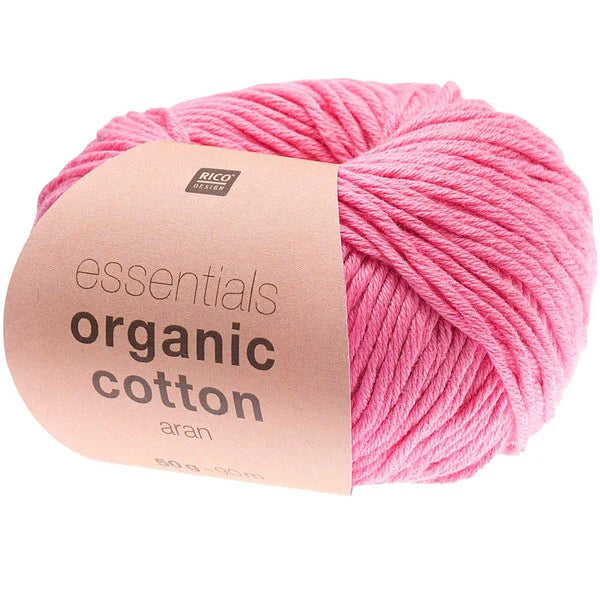 Rico Essentials Organic Cotton Aran 007 Pink