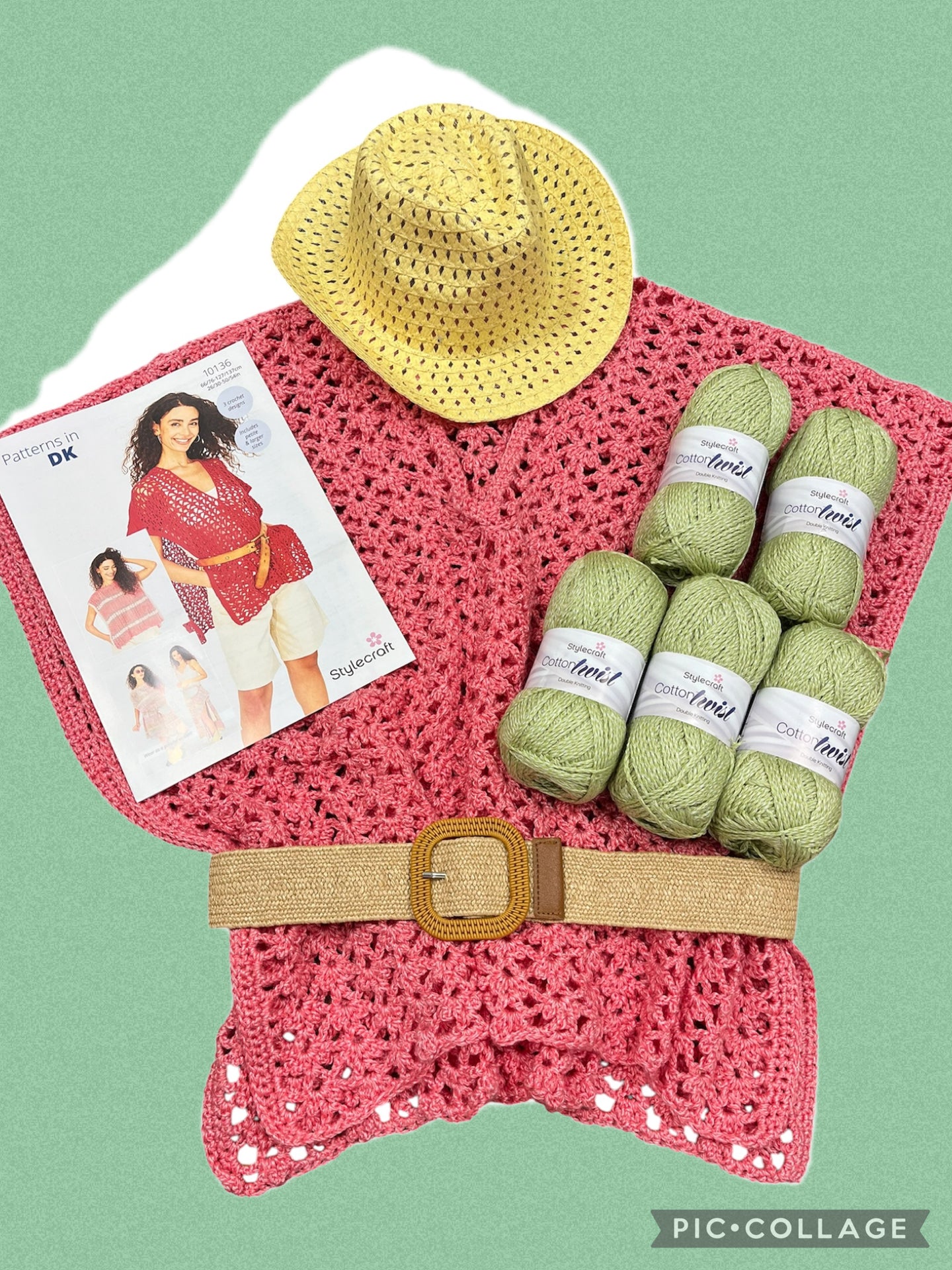 Crochet Beach Cover-Up Pattern And Yarn Kit