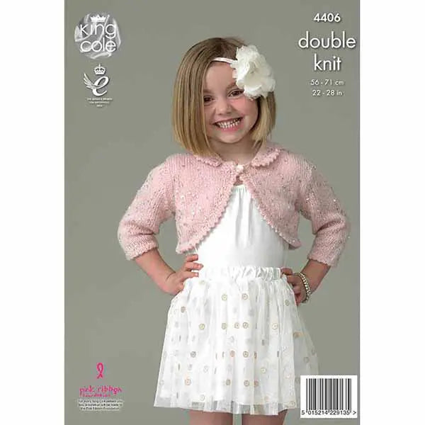 King Cole Pattern 4406 Dk Cardigan Pattern