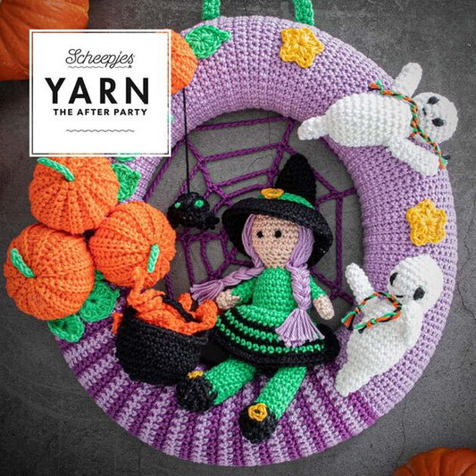 Scheepjes Yarn The After Party #76 Halloween Wreath Crochet Pattern