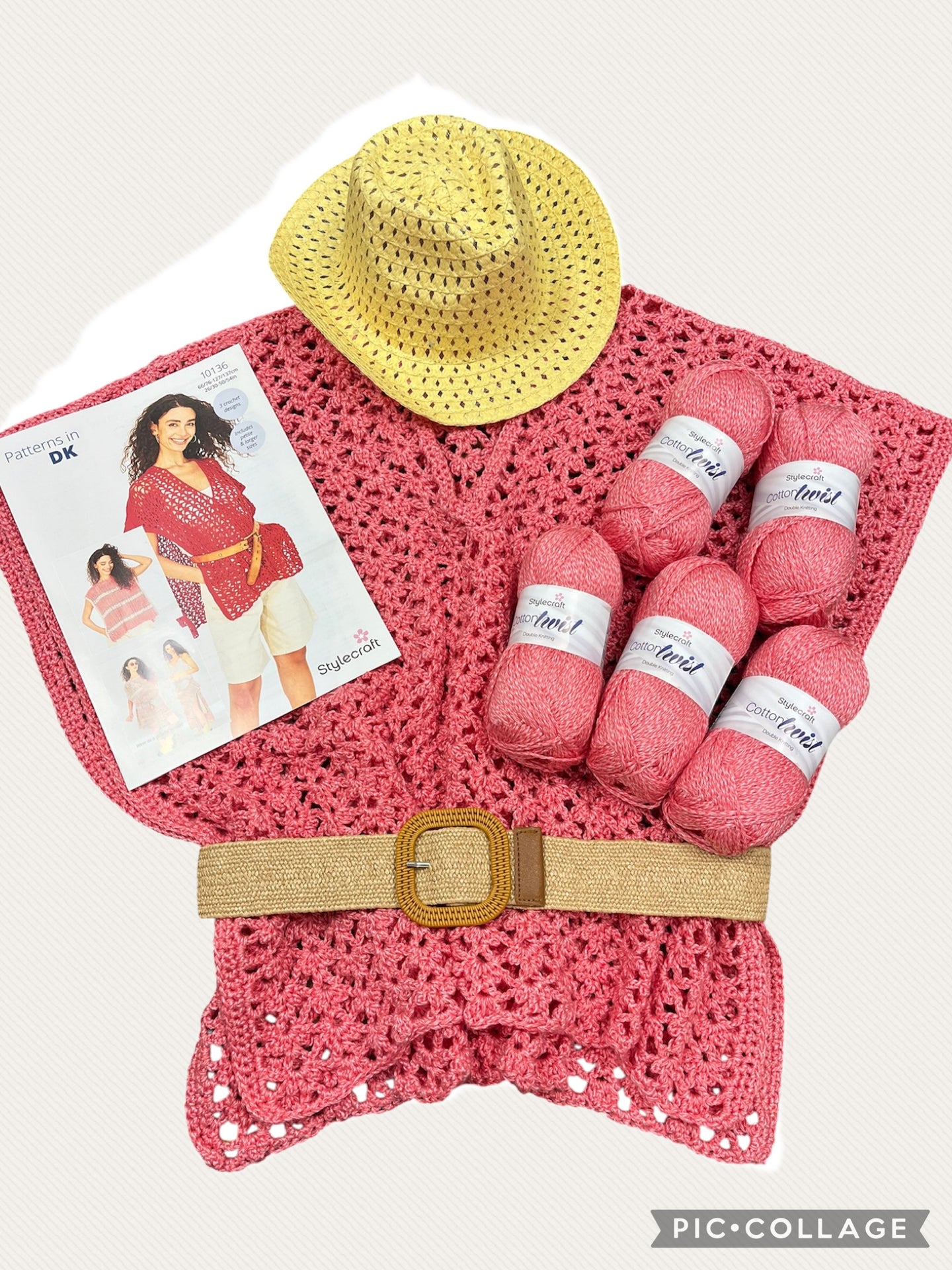 Crochet Beach Cover-Up Pattern And Yarn Kit