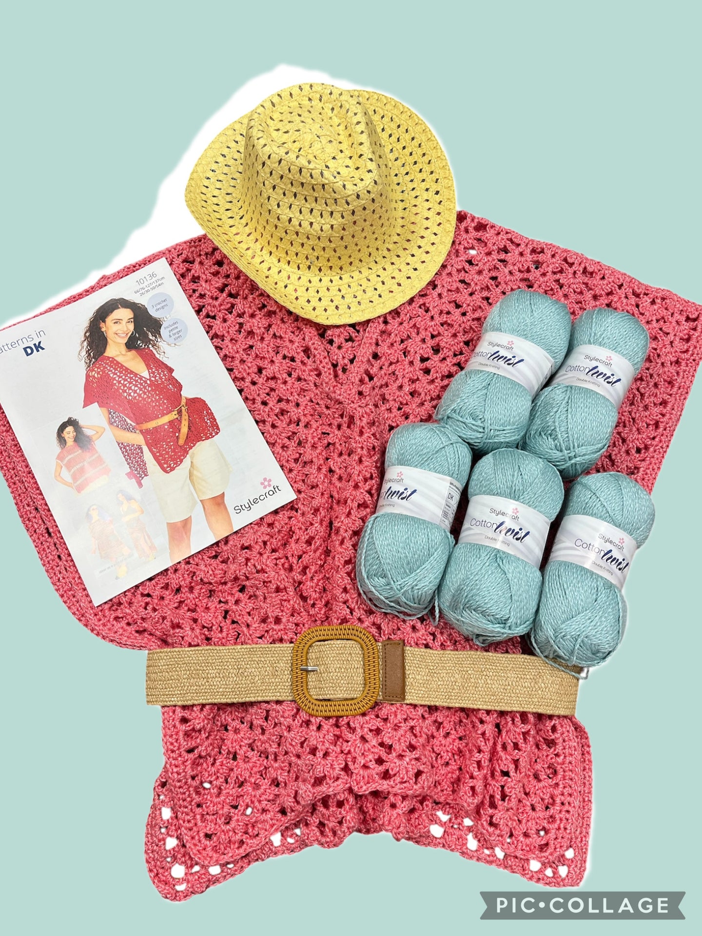 Crochet Beach Cover-Up Pattern And Yarn Kit