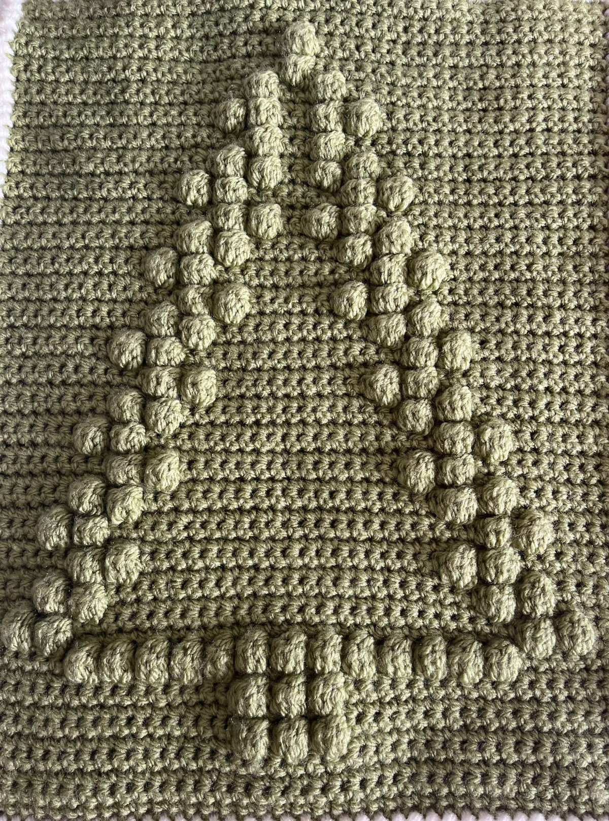 Christmas Crochet Bobble Blanket Yarn Kit and Pattern