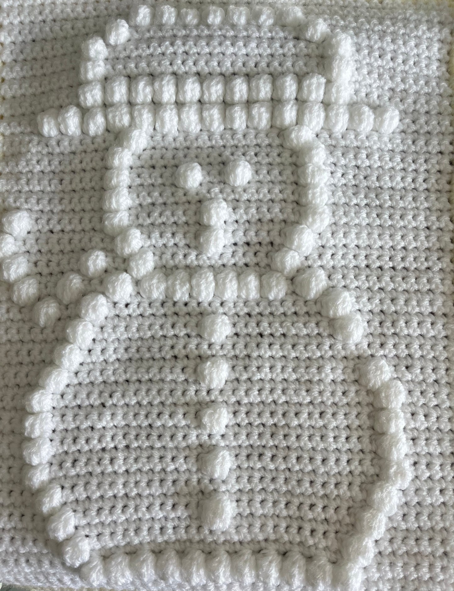 Christmas Crochet Bobble Blanket Yarn Kit and Pattern