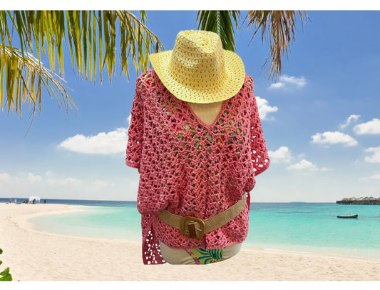 Crochet Beach Cover-Up Pattern And Yarn Kit
