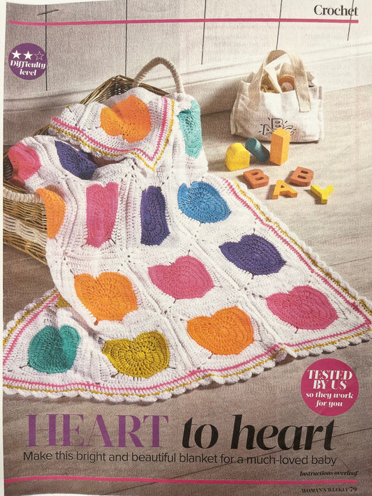 *NEW* Woman’s Weekly Heart to Heart Crochet Blanket Kit