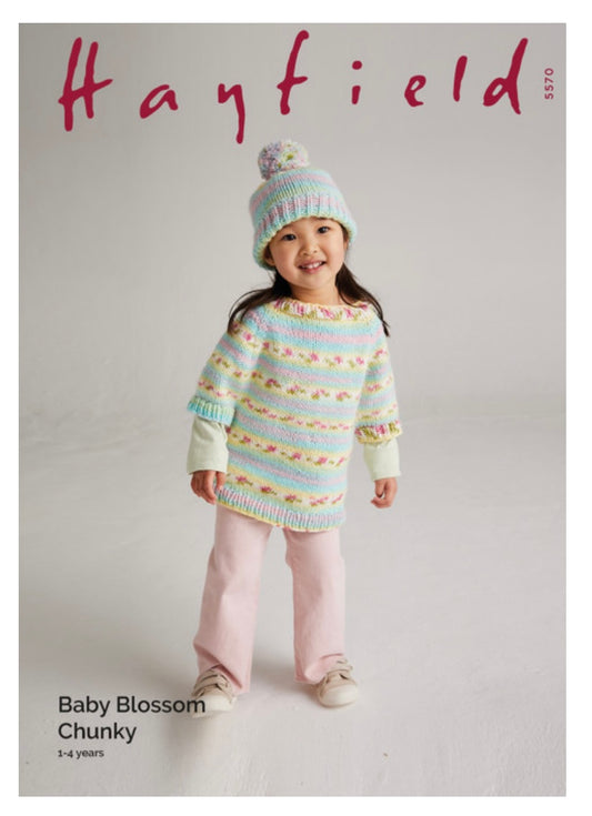 Sirdar Baby Blossom Chunky Pattern 5570