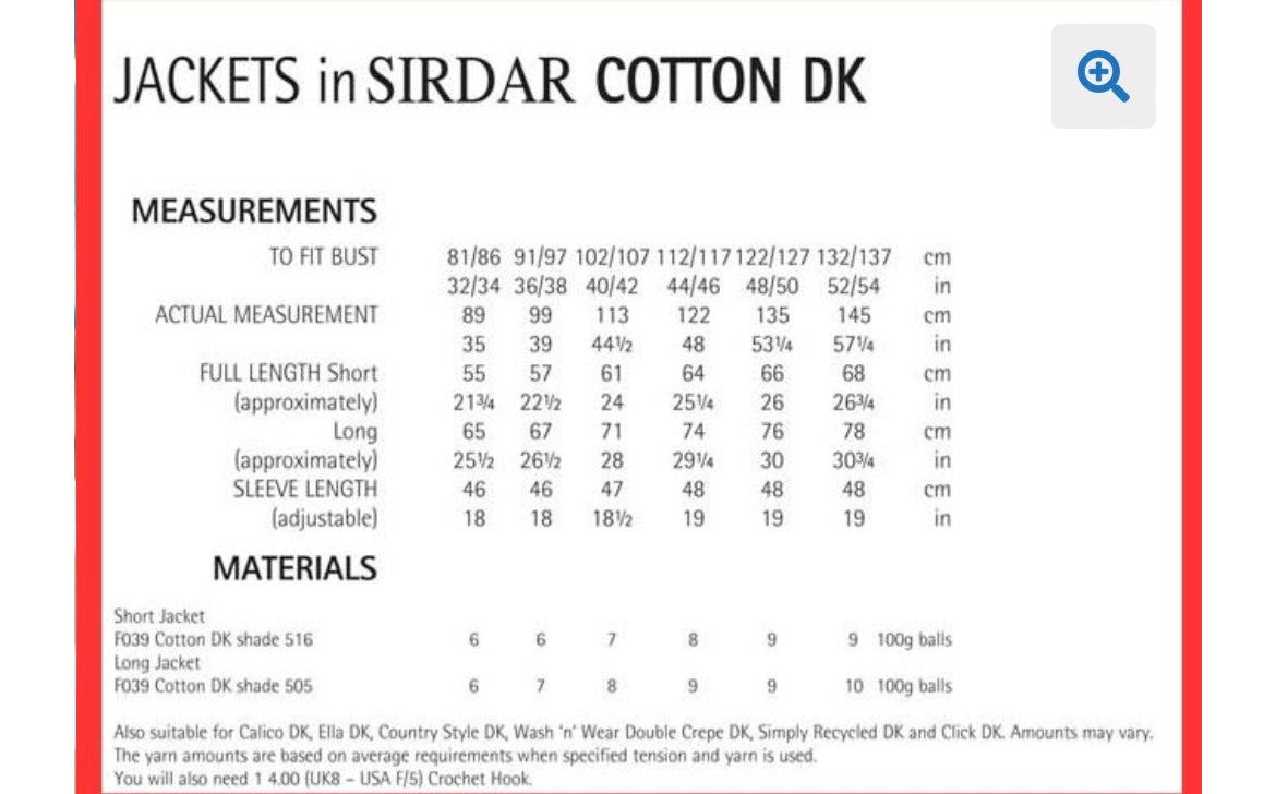 Sirdar 7071 Crochet Cardigan Pattern