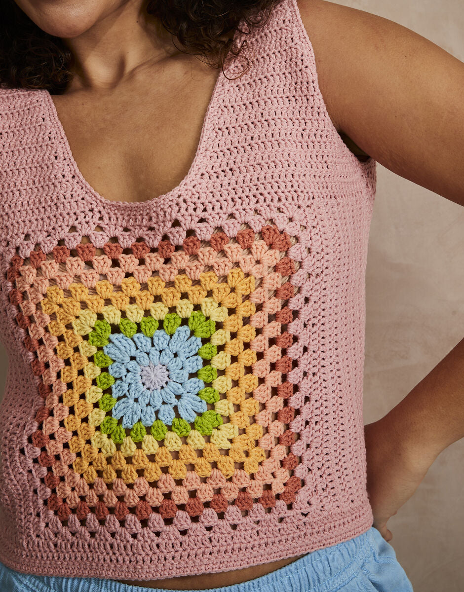 Sirdar 10743 Sleeveless Crochet Top Pattern