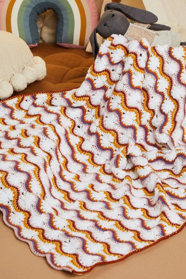 Sirdar 5516 Flower Power Blanket Pattern