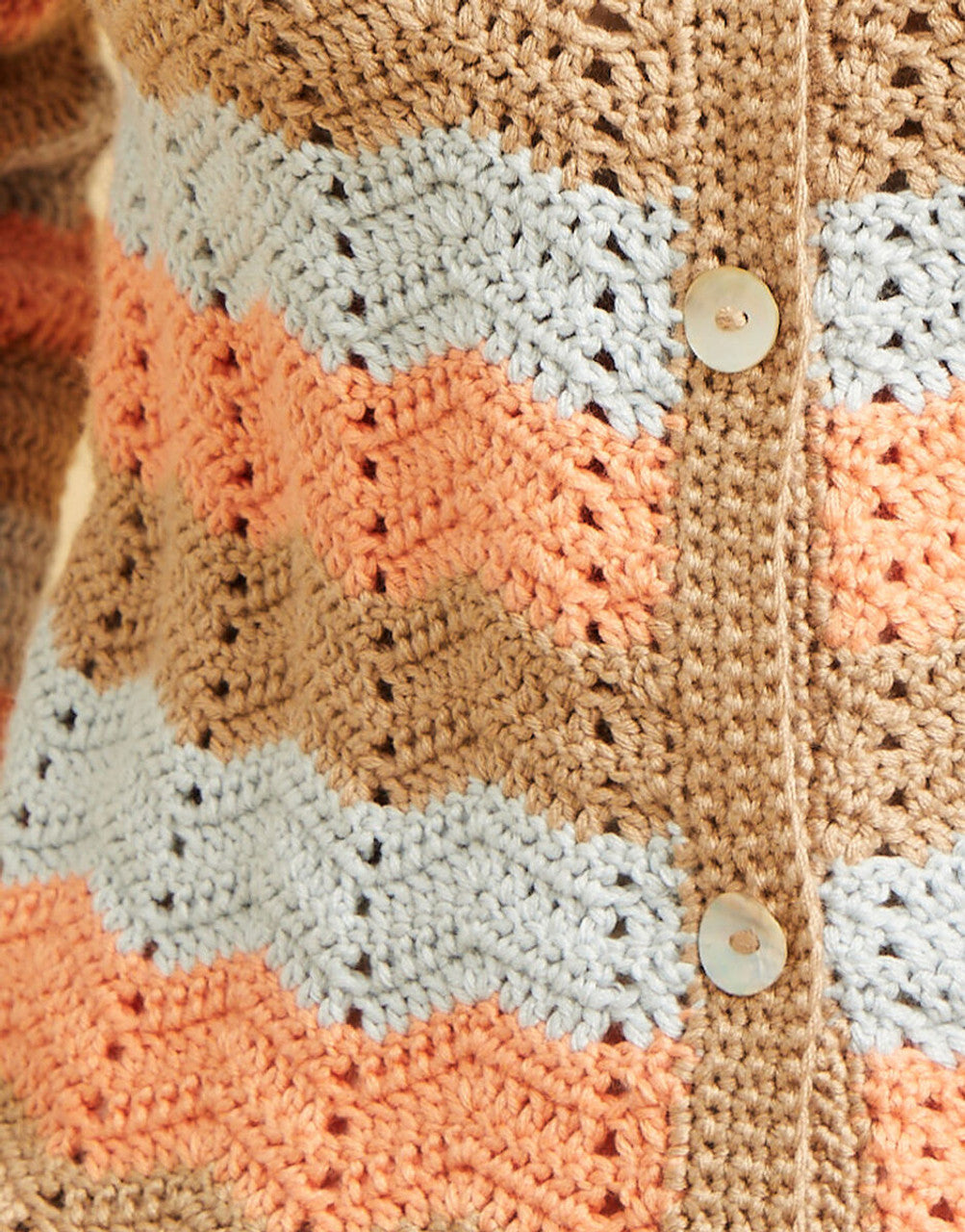 Sirdar 10670 Chevron Stripe Jacket Crochet Pattern