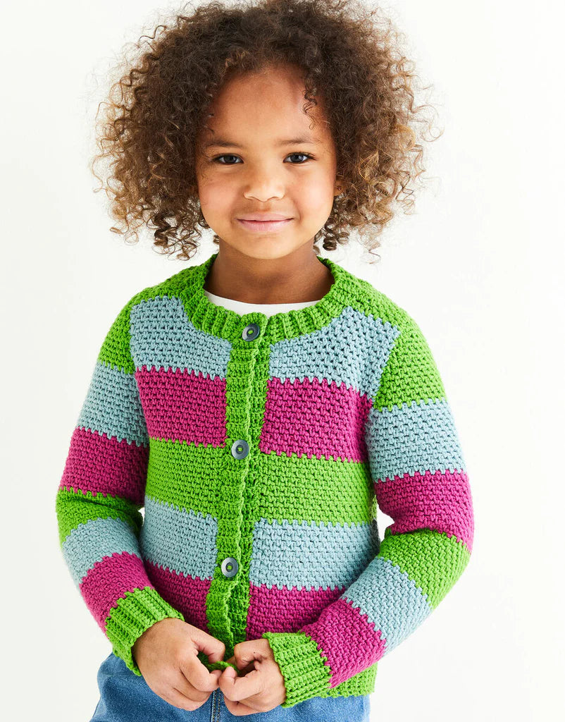 Sirdar 2594 Girls Crochet Cardigan Pattern