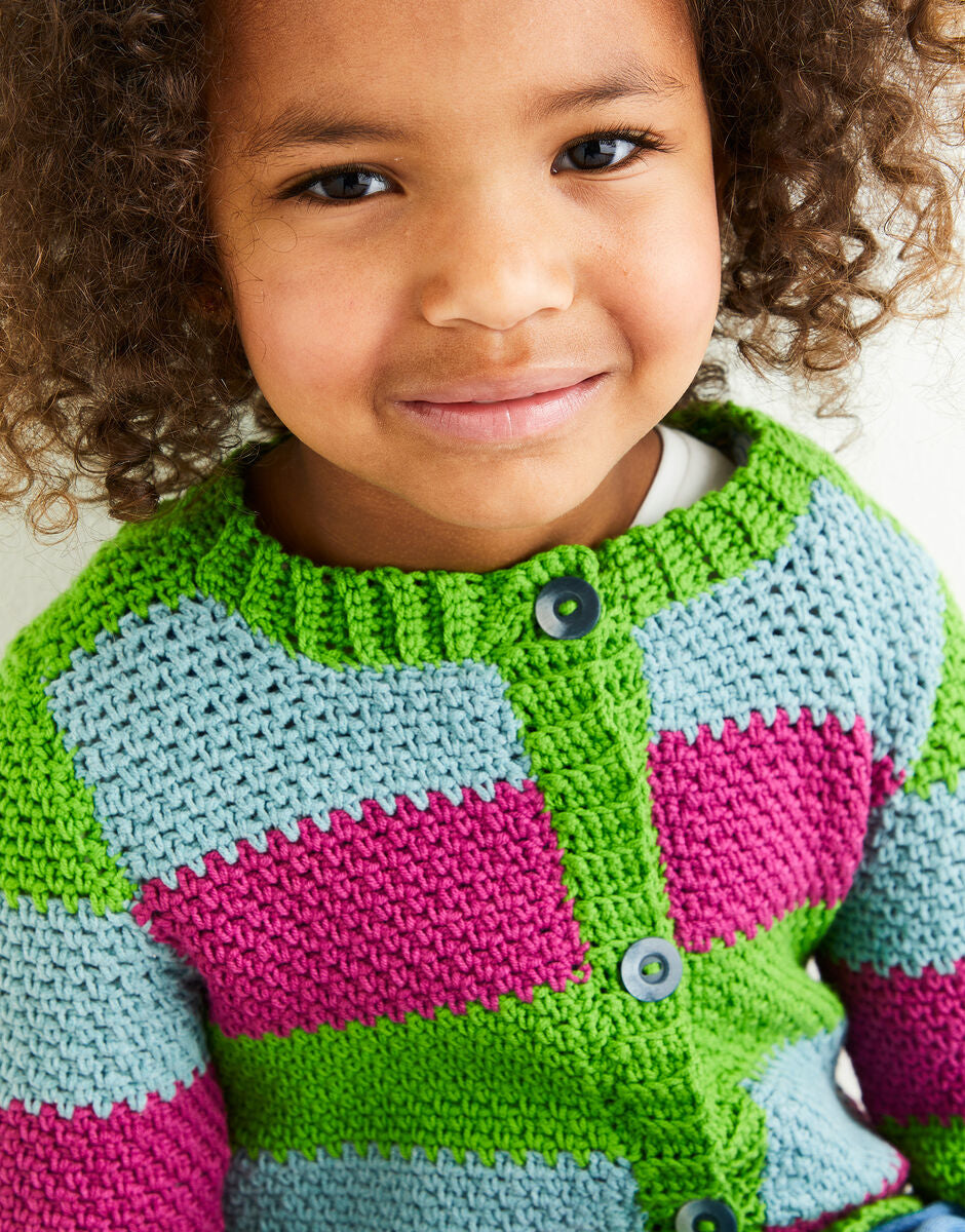 Sirdar 2594 Girls Crochet Cardigan Pattern