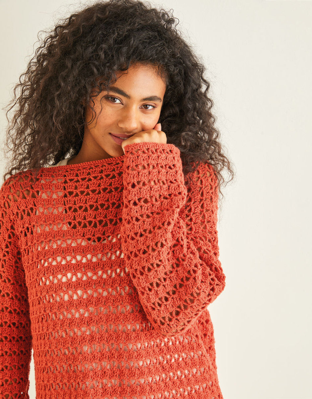 Sirdar 10244 Crochet Sweater Pattern