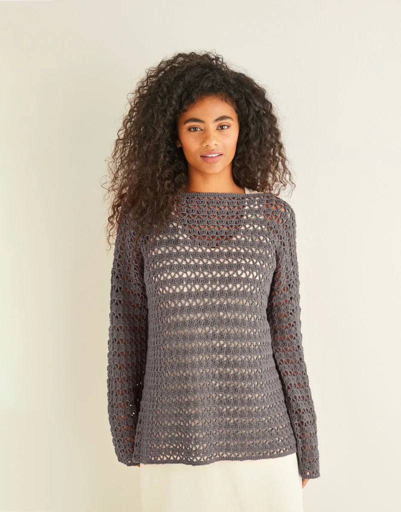 Sirdar 10244 Crochet Sweater Pattern
