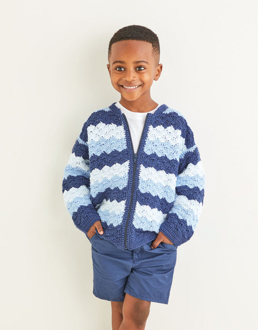 Sirdar 2574 Crochet Wave Stitch Jacket Pattern