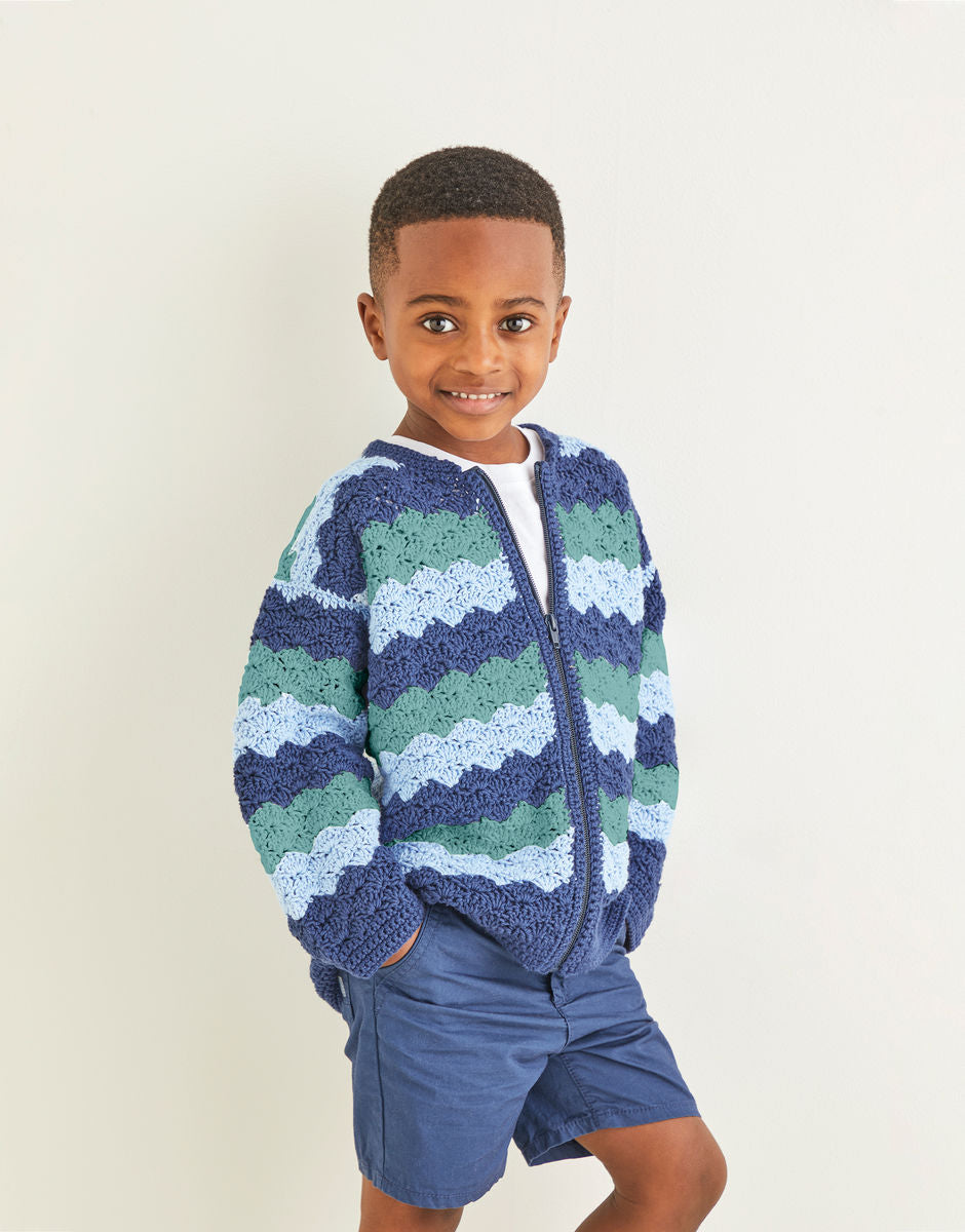 Sirdar 2574 Crochet Wave Stitch Jacket Pattern