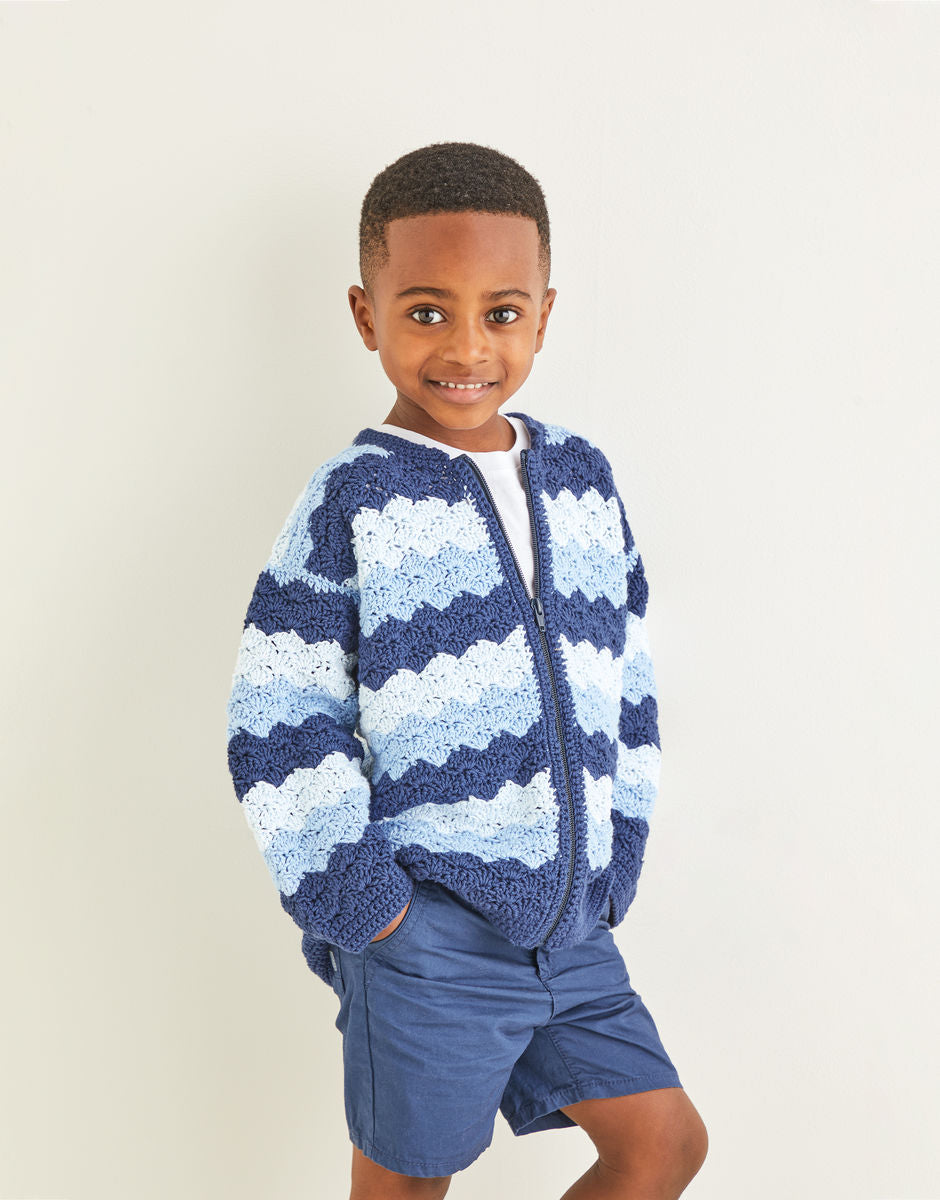 Sirdar 2574 Crochet Wave Stitch Jacket Pattern