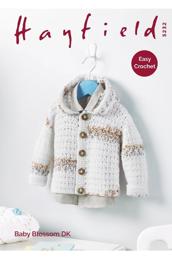 Sirdar 5232 Baby/Child Crochet Hoodie Pattern