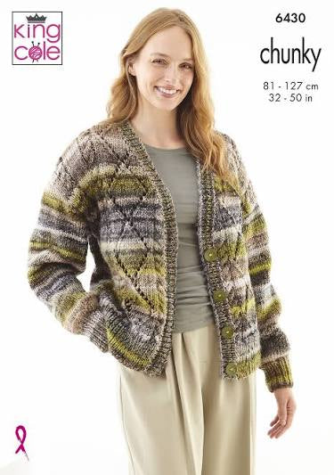 King Cole 6430 Chunky Knit Pattern