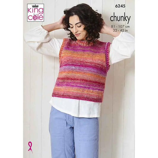 King Cole 6245 Chunky Knit Pattern